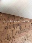 Colorful Thin Soft Natural Cork Rubber Sheet Roll Synthetic Leather Fabric