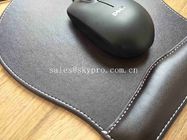 PU Leather Wrist Rest Comfort Neoprene Rubber Sheet Gaming Mouse Mat Blank Surface