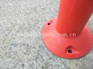 450mm Flexible Warning Post Molded Rubber Products Highway Road Safety Orange