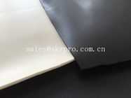 Dayanıklı köpük lateks levha kauçuk rulo kalın 2mm ila 10mm, siyah-beyaz renk