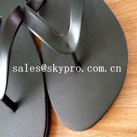 Rahat Siyah Düz Flip Flop / Sandaletler Aşınmaya Dayanıklı Yaz Plaj Terlikleri