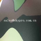 İnce 0.5mm Kalın PVC Kaplı Kumaş Plastik Levha Kamuflaj 210T Polyester Basılı Kumaşlar