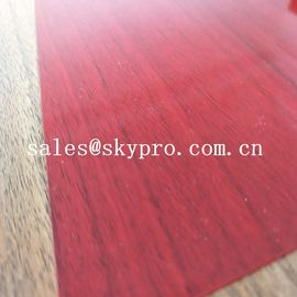 Süper İnce 0.3mm Kırmızı Renkli Çift Film ve Çift Işık Şeffaf Sert PVC Kaplama