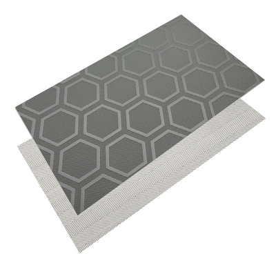 2 Ply kaymaz eskisine dayanıklı altı çubuklu desenli pvc taşıyıcı bant
