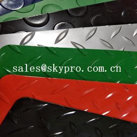 Renkli Plastik Levha elmas kabartma mat, PVC garaj paspaslar