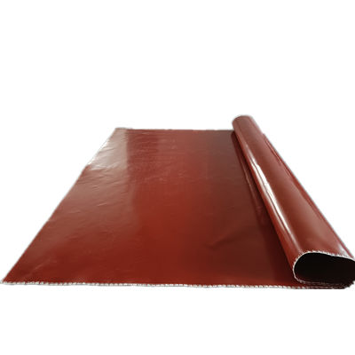 Yüksek sıcaklık ve yangına dayanıklılık için silikon kaplı yüksek kaliteli cam lif kumaşı