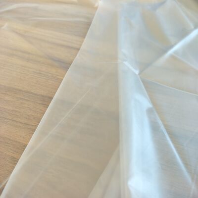 0.015mm Süper ince yumuşak su geçirmez TPU Film Polyurethane yağmur giyimleri ve tıbbi yataklar için plastik levha