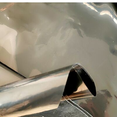 6 Mil siyah düşük yoğunluklu polietilen plastik inşaat filmi siyah levha